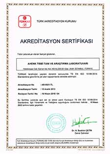 TS EN ISO 15189:2014 Akreditasyon Sertifikasi - 2018 / 4 TÜRKAK
