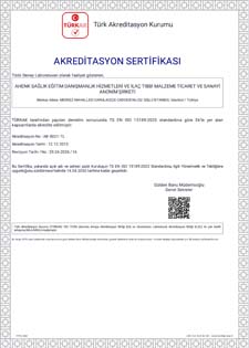TS EN ISO 15189:2023 Akreditasyon Sertifikasi - 2026 / 16 TÜRKAK